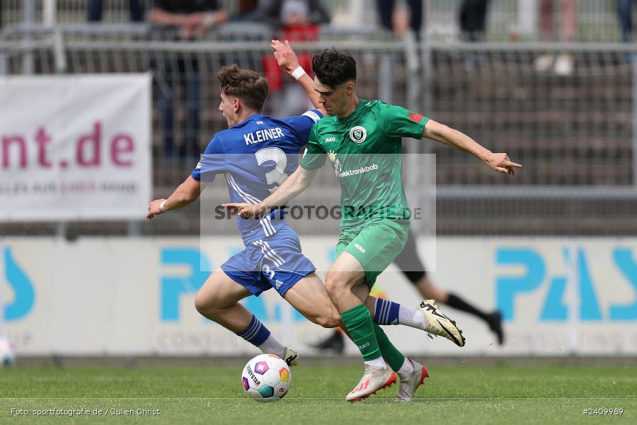 Stadion am Schönbusch, Aschaffenburg, 18.05.2024, sport, action, BFV, Fussball, Mai 2024, 34. Spieltag, Regionalliga Bayern, SVA, ANS, SpVgg Ansbach, SV Viktoria Aschaffenburg - Bild-ID: 2409989