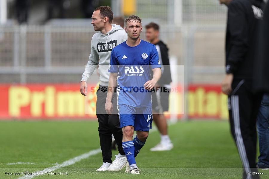 Stadion am Schönbusch, Aschaffenburg, 18.05.2024, sport, action, BFV, Fussball, Mai 2024, 34. Spieltag, Regionalliga Bayern, SVA, ANS, SpVgg Ansbach, SV Viktoria Aschaffenburg - Bild-ID: 2409999