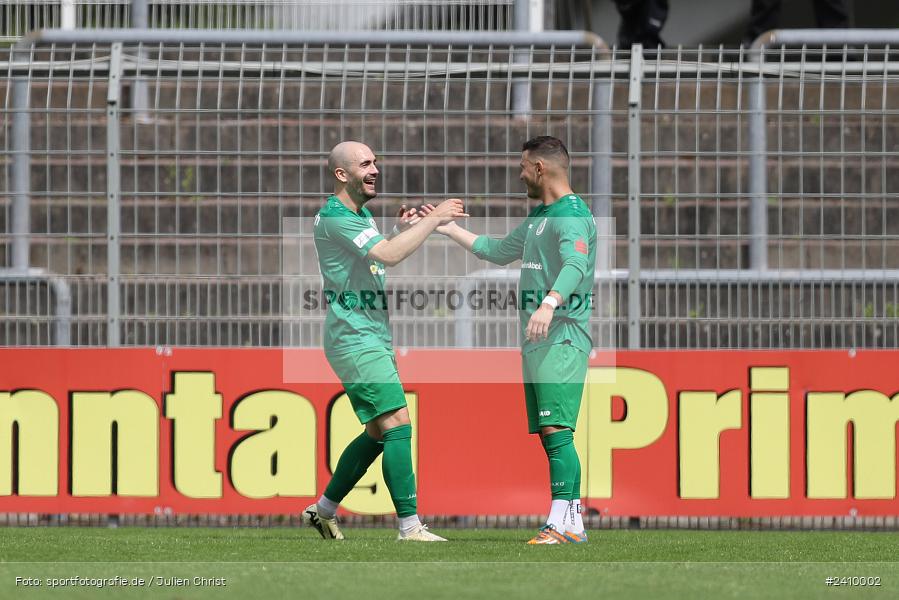 Stadion am Schönbusch, Aschaffenburg, 18.05.2024, sport, action, BFV, Fussball, Mai 2024, 34. Spieltag, Regionalliga Bayern, SVA, ANS, SpVgg Ansbach, SV Viktoria Aschaffenburg - Bild-ID: 2410002