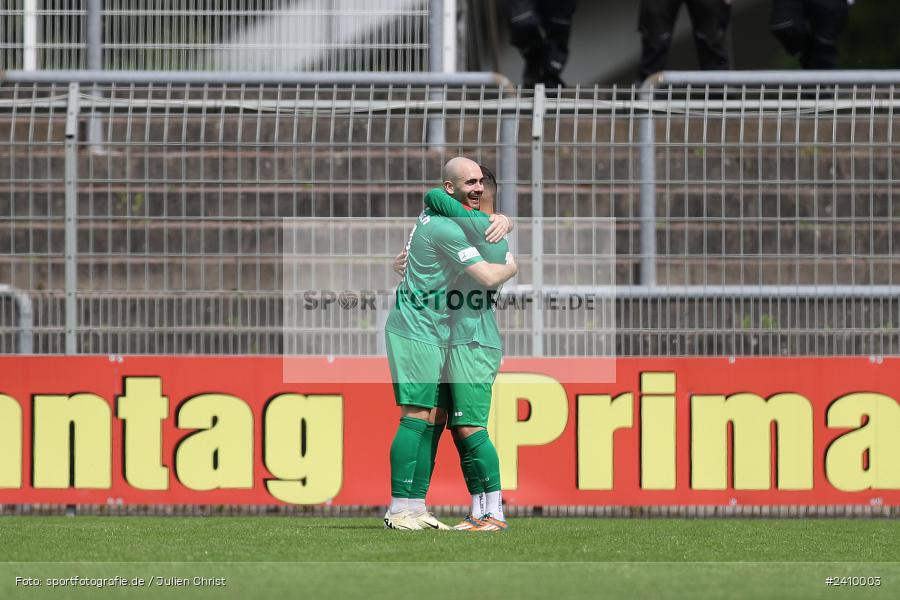 Stadion am Schönbusch, Aschaffenburg, 18.05.2024, sport, action, BFV, Fussball, Mai 2024, 34. Spieltag, Regionalliga Bayern, SVA, ANS, SpVgg Ansbach, SV Viktoria Aschaffenburg - Bild-ID: 2410003