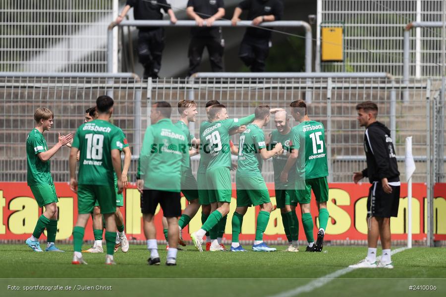 Stadion am Schönbusch, Aschaffenburg, 18.05.2024, sport, action, BFV, Fussball, Mai 2024, 34. Spieltag, Regionalliga Bayern, SVA, ANS, SpVgg Ansbach, SV Viktoria Aschaffenburg - Bild-ID: 2410006