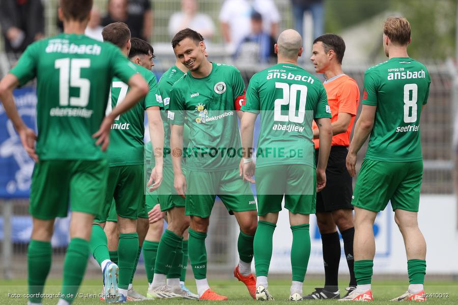 Stadion am Schönbusch, Aschaffenburg, 18.05.2024, sport, action, BFV, Fussball, Mai 2024, 34. Spieltag, Regionalliga Bayern, SVA, ANS, SpVgg Ansbach, SV Viktoria Aschaffenburg - Bild-ID: 2410012