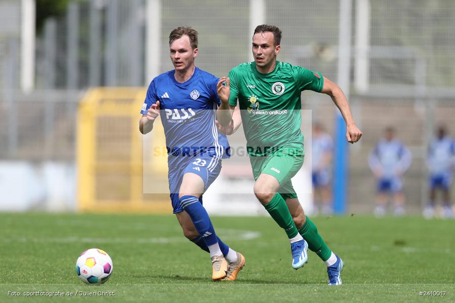 Stadion am Schönbusch, Aschaffenburg, 18.05.2024, sport, action, BFV, Fussball, Mai 2024, 34. Spieltag, Regionalliga Bayern, SVA, ANS, SpVgg Ansbach, SV Viktoria Aschaffenburg - Bild-ID: 2410017