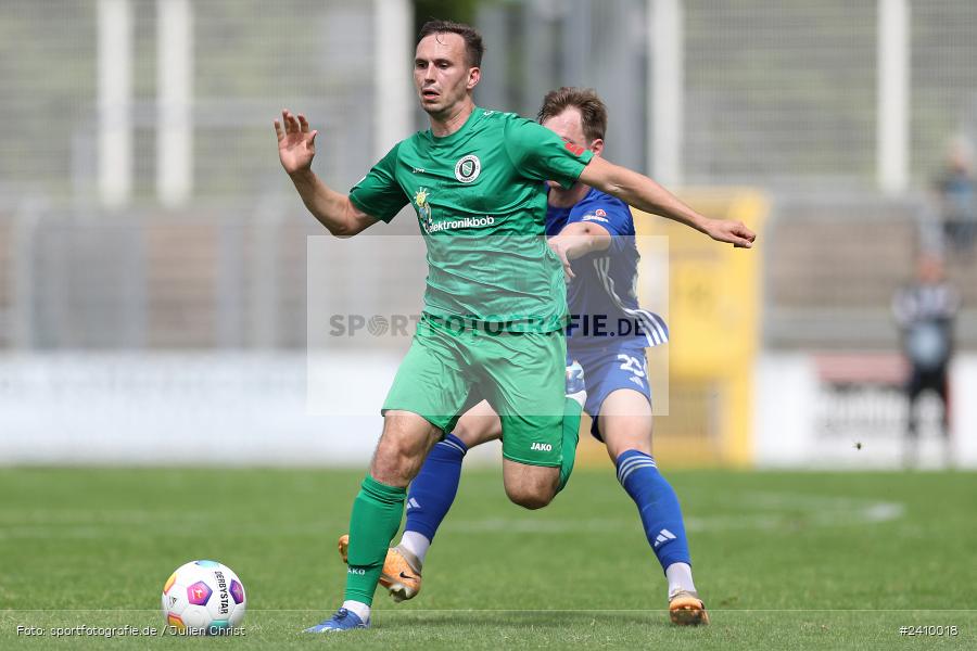 Stadion am Schönbusch, Aschaffenburg, 18.05.2024, sport, action, BFV, Fussball, Mai 2024, 34. Spieltag, Regionalliga Bayern, SVA, ANS, SpVgg Ansbach, SV Viktoria Aschaffenburg - Bild-ID: 2410018