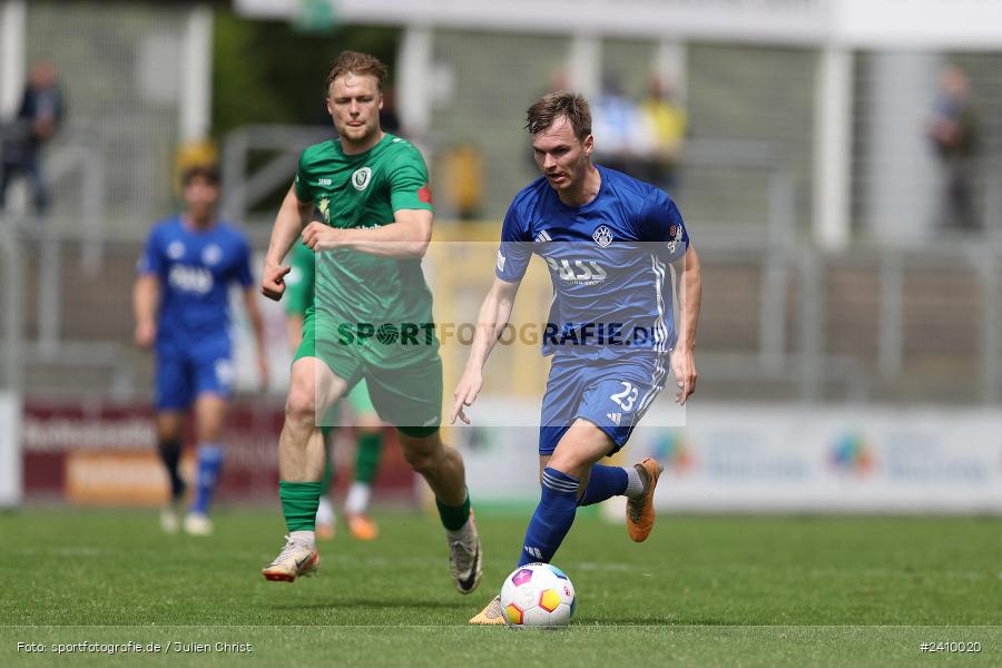 Stadion am Schönbusch, Aschaffenburg, 18.05.2024, sport, action, BFV, Fussball, Mai 2024, 34. Spieltag, Regionalliga Bayern, SVA, ANS, SpVgg Ansbach, SV Viktoria Aschaffenburg - Bild-ID: 2410020