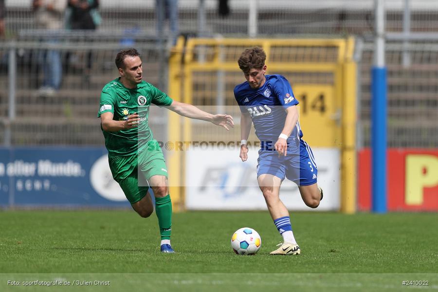 Stadion am Schönbusch, Aschaffenburg, 18.05.2024, sport, action, BFV, Fussball, Mai 2024, 34. Spieltag, Regionalliga Bayern, SVA, ANS, SpVgg Ansbach, SV Viktoria Aschaffenburg - Bild-ID: 2410022