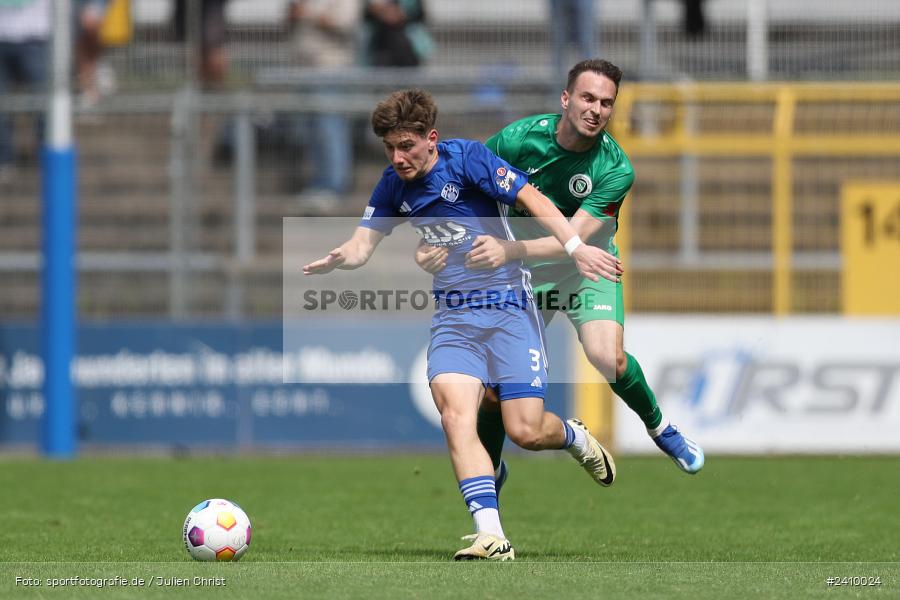 Stadion am Schönbusch, Aschaffenburg, 18.05.2024, sport, action, BFV, Fussball, Mai 2024, 34. Spieltag, Regionalliga Bayern, SVA, ANS, SpVgg Ansbach, SV Viktoria Aschaffenburg - Bild-ID: 2410024