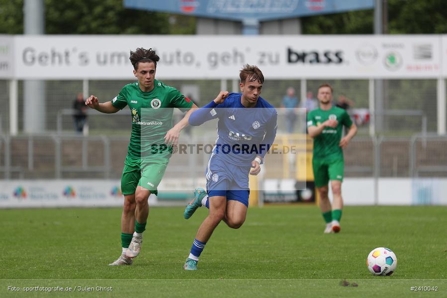 Stadion am Schönbusch, Aschaffenburg, 18.05.2024, sport, action, BFV, Fussball, Mai 2024, 34. Spieltag, Regionalliga Bayern, SVA, ANS, SpVgg Ansbach, SV Viktoria Aschaffenburg - Bild-ID: 2410042