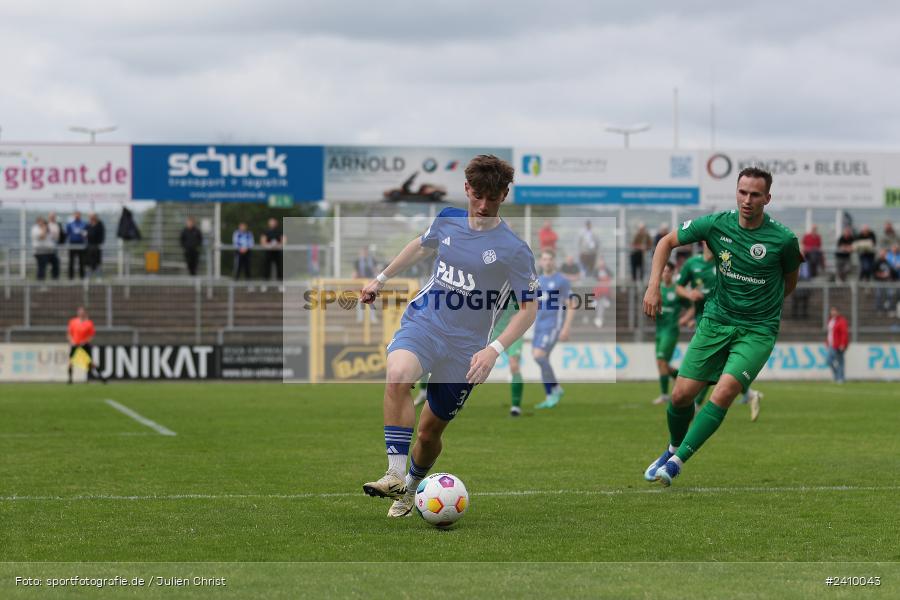 Stadion am Schönbusch, Aschaffenburg, 18.05.2024, sport, action, BFV, Fussball, Mai 2024, 34. Spieltag, Regionalliga Bayern, SVA, ANS, SpVgg Ansbach, SV Viktoria Aschaffenburg - Bild-ID: 2410043