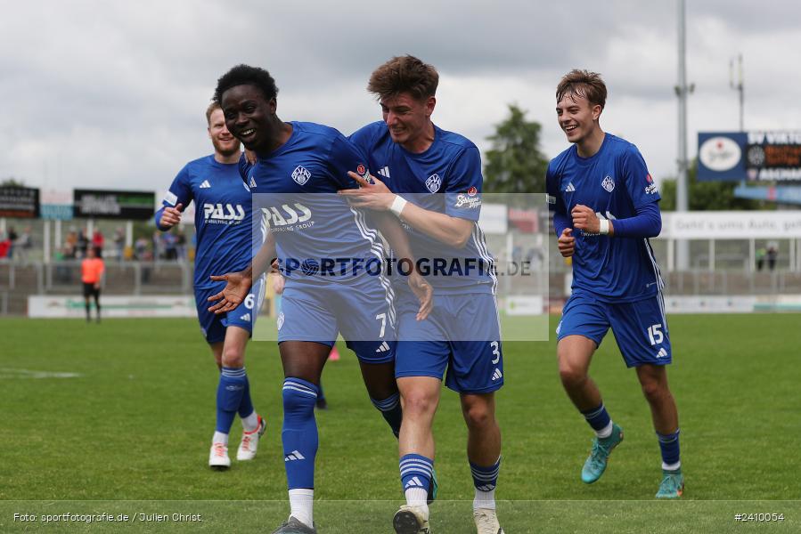 Stadion am Schönbusch, Aschaffenburg, 18.05.2024, sport, action, BFV, Fussball, Mai 2024, 34. Spieltag, Regionalliga Bayern, SVA, ANS, SpVgg Ansbach, SV Viktoria Aschaffenburg - Bild-ID: 2410054