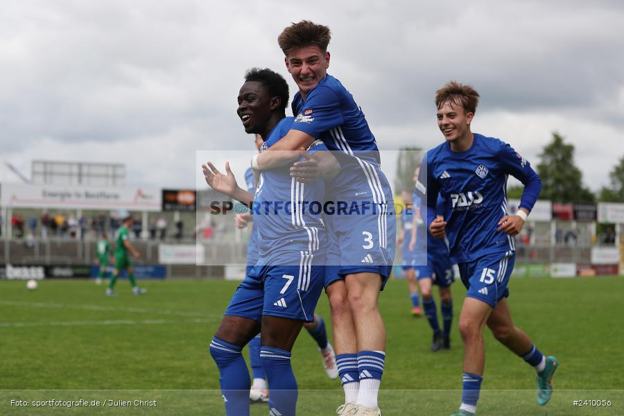Stadion am Schönbusch, Aschaffenburg, 18.05.2024, sport, action, BFV, Fussball, Mai 2024, 34. Spieltag, Regionalliga Bayern, SVA, ANS, SpVgg Ansbach, SV Viktoria Aschaffenburg - Bild-ID: 2410056