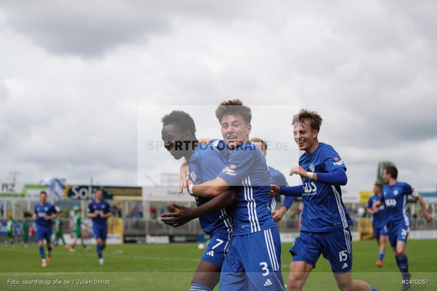 Stadion am Schönbusch, Aschaffenburg, 18.05.2024, sport, action, BFV, Fussball, Mai 2024, 34. Spieltag, Regionalliga Bayern, SVA, ANS, SpVgg Ansbach, SV Viktoria Aschaffenburg - Bild-ID: 2410057