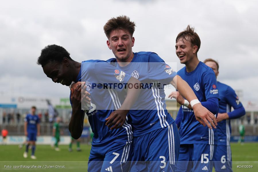 Stadion am Schönbusch, Aschaffenburg, 18.05.2024, sport, action, BFV, Fussball, Mai 2024, 34. Spieltag, Regionalliga Bayern, SVA, ANS, SpVgg Ansbach, SV Viktoria Aschaffenburg - Bild-ID: 2410059