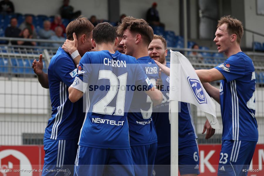 Stadion am Schönbusch, Aschaffenburg, 18.05.2024, sport, action, BFV, Fussball, Mai 2024, 34. Spieltag, Regionalliga Bayern, SVA, ANS, SpVgg Ansbach, SV Viktoria Aschaffenburg - Bild-ID: 2410065