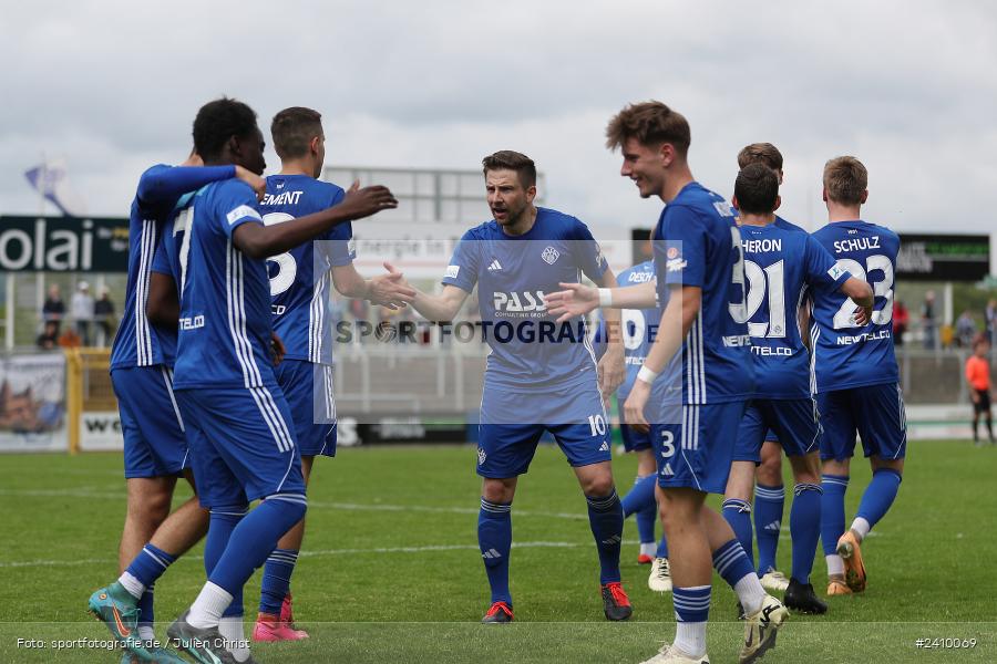 Stadion am Schönbusch, Aschaffenburg, 18.05.2024, sport, action, BFV, Fussball, Mai 2024, 34. Spieltag, Regionalliga Bayern, SVA, ANS, SpVgg Ansbach, SV Viktoria Aschaffenburg - Bild-ID: 2410069