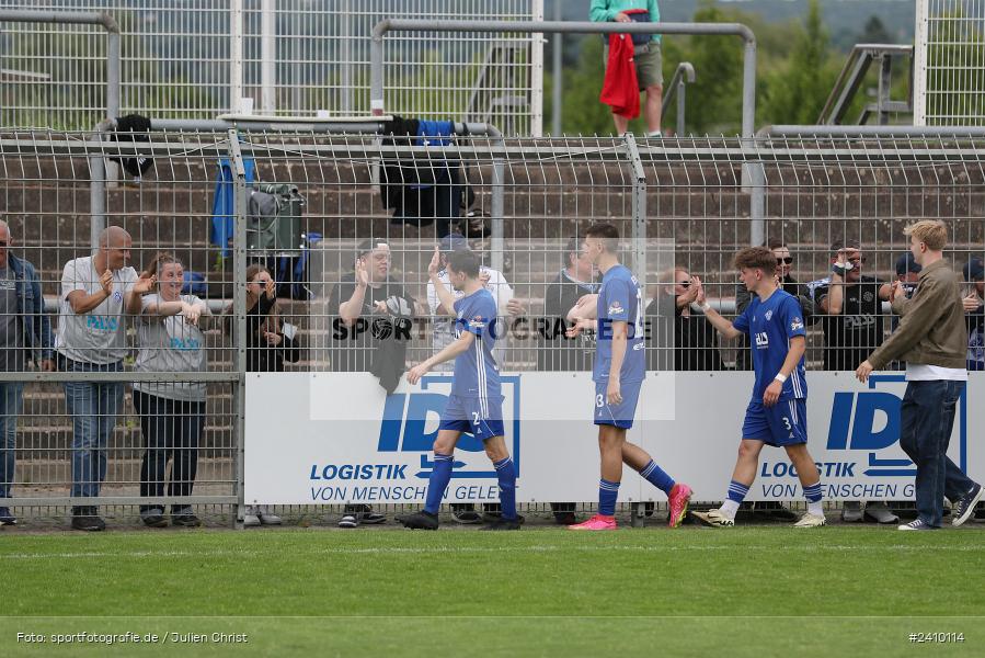 Stadion am Schönbusch, Aschaffenburg, 18.05.2024, sport, action, BFV, Fussball, Mai 2024, 34. Spieltag, Regionalliga Bayern, SVA, ANS, SpVgg Ansbach, SV Viktoria Aschaffenburg - Bild-ID: 2410114