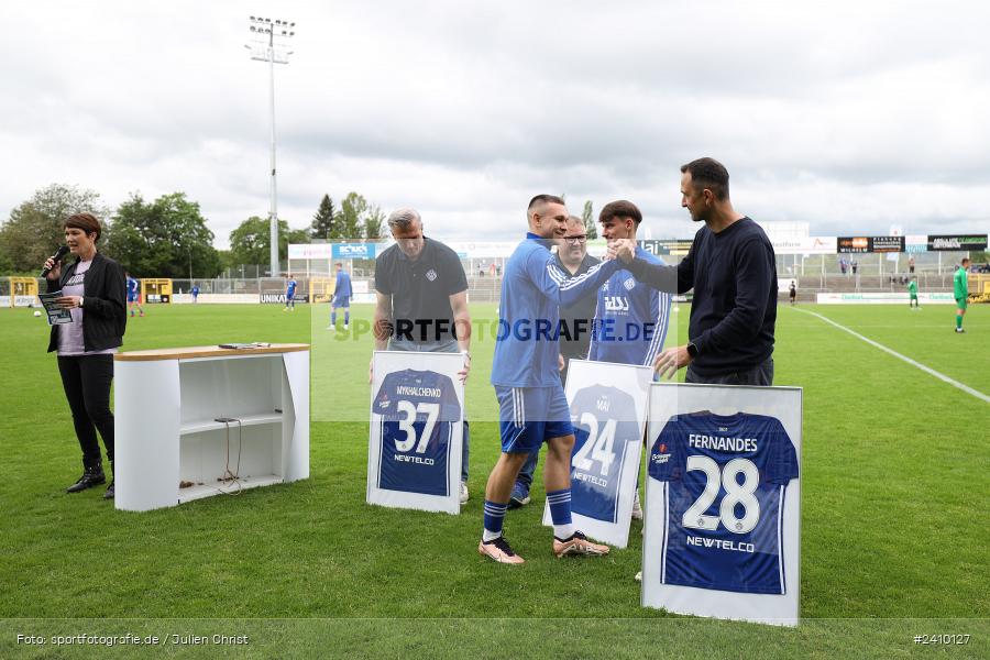 Stadion am Schönbusch, Aschaffenburg, 18.05.2024, sport, action, BFV, Fussball, Mai 2024, 34. Spieltag, Regionalliga Bayern, SVA, ANS, SpVgg Ansbach, SV Viktoria Aschaffenburg - Bild-ID: 2410127