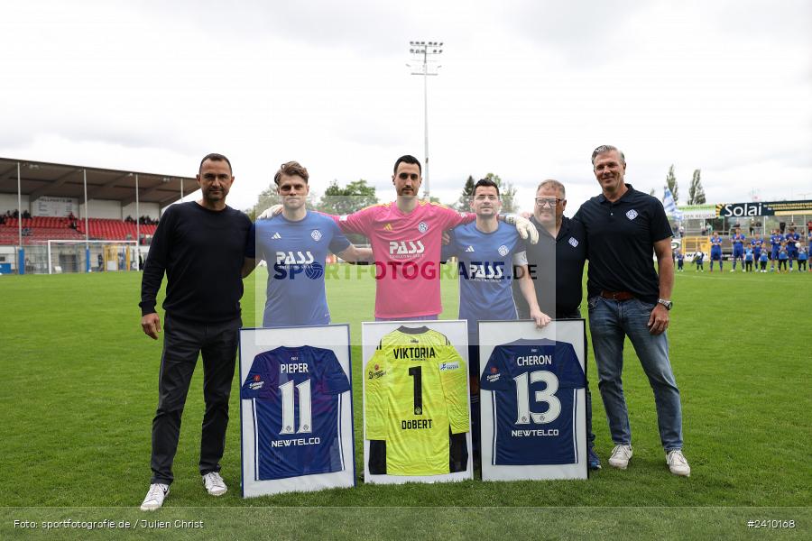 Stadion am Schönbusch, Aschaffenburg, 18.05.2024, sport, action, BFV, Fussball, Mai 2024, 34. Spieltag, Regionalliga Bayern, SVA, ANS, SpVgg Ansbach, SV Viktoria Aschaffenburg - Bild-ID: 2410168