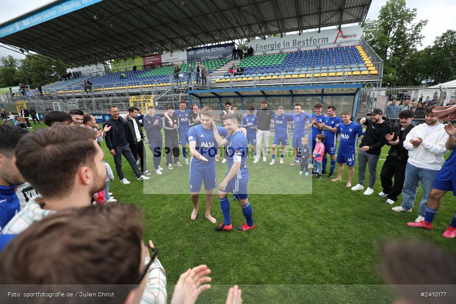 Stadion am Schönbusch, Aschaffenburg, 18.05.2024, sport, action, BFV, Fussball, Mai 2024, 34. Spieltag, Regionalliga Bayern, SVA, ANS, SpVgg Ansbach, SV Viktoria Aschaffenburg - Bild-ID: 2410177
