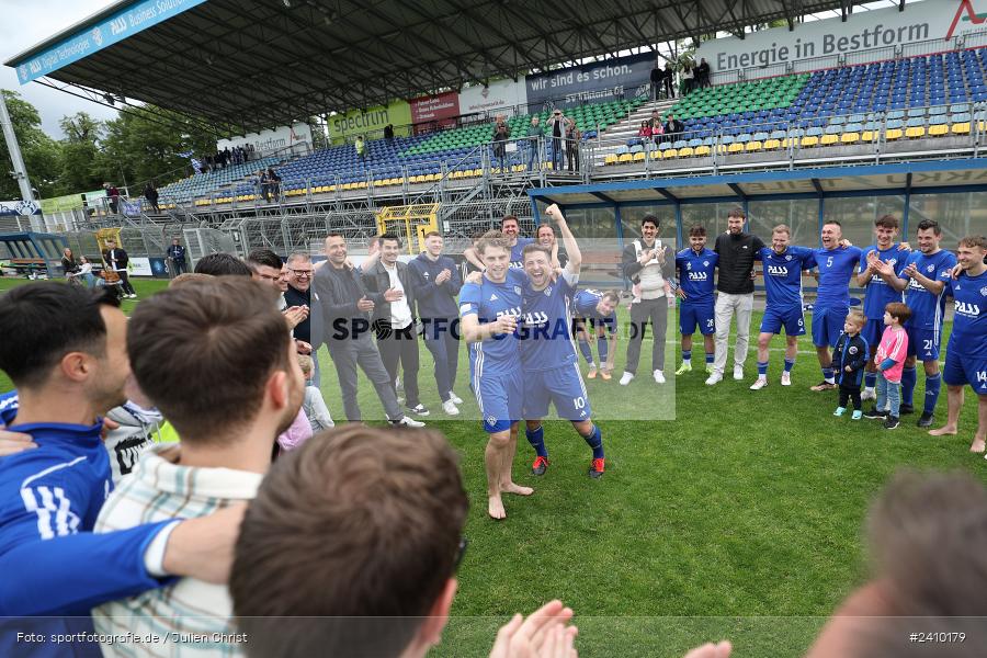 Stadion am Schönbusch, Aschaffenburg, 18.05.2024, sport, action, BFV, Fussball, Mai 2024, 34. Spieltag, Regionalliga Bayern, SVA, ANS, SpVgg Ansbach, SV Viktoria Aschaffenburg - Bild-ID: 2410179