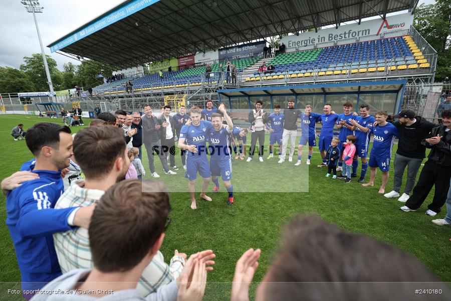 Stadion am Schönbusch, Aschaffenburg, 18.05.2024, sport, action, BFV, Fussball, Mai 2024, 34. Spieltag, Regionalliga Bayern, SVA, ANS, SpVgg Ansbach, SV Viktoria Aschaffenburg - Bild-ID: 2410180