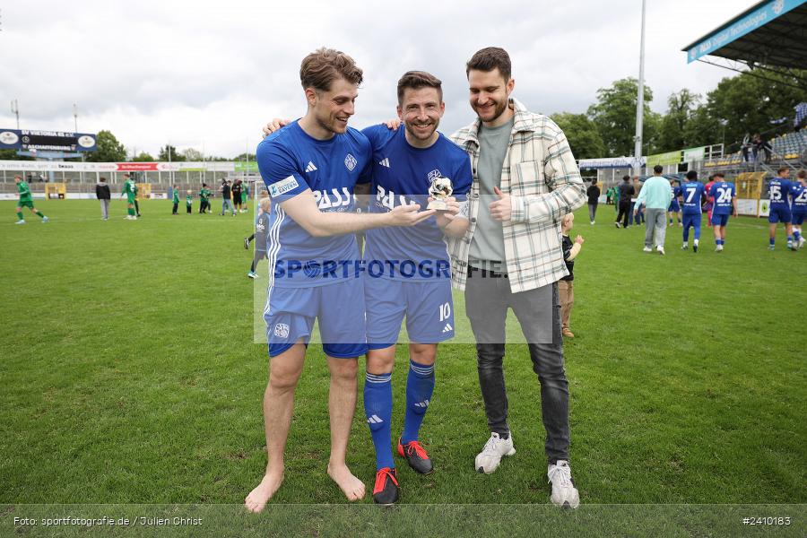 Stadion am Schönbusch, Aschaffenburg, 18.05.2024, sport, action, BFV, Fussball, Mai 2024, 34. Spieltag, Regionalliga Bayern, SVA, ANS, SpVgg Ansbach, SV Viktoria Aschaffenburg - Bild-ID: 2410183