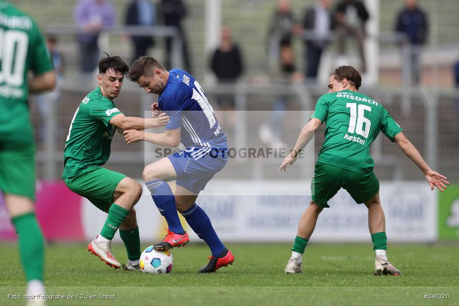 Stadion am Schönbusch, Aschaffenburg, 18.05.2024, sport, action, BFV, Fussball, Mai 2024, 34. Spieltag, Regionalliga Bayern, SVA, ANS, SpVgg Ansbach, SV Viktoria Aschaffenburg - Bild-ID: 2410211