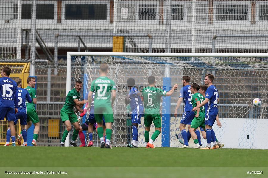 Stadion am Schönbusch, Aschaffenburg, 18.05.2024, sport, action, BFV, Fussball, Mai 2024, 34. Spieltag, Regionalliga Bayern, SVA, ANS, SpVgg Ansbach, SV Viktoria Aschaffenburg - Bild-ID: 2410221