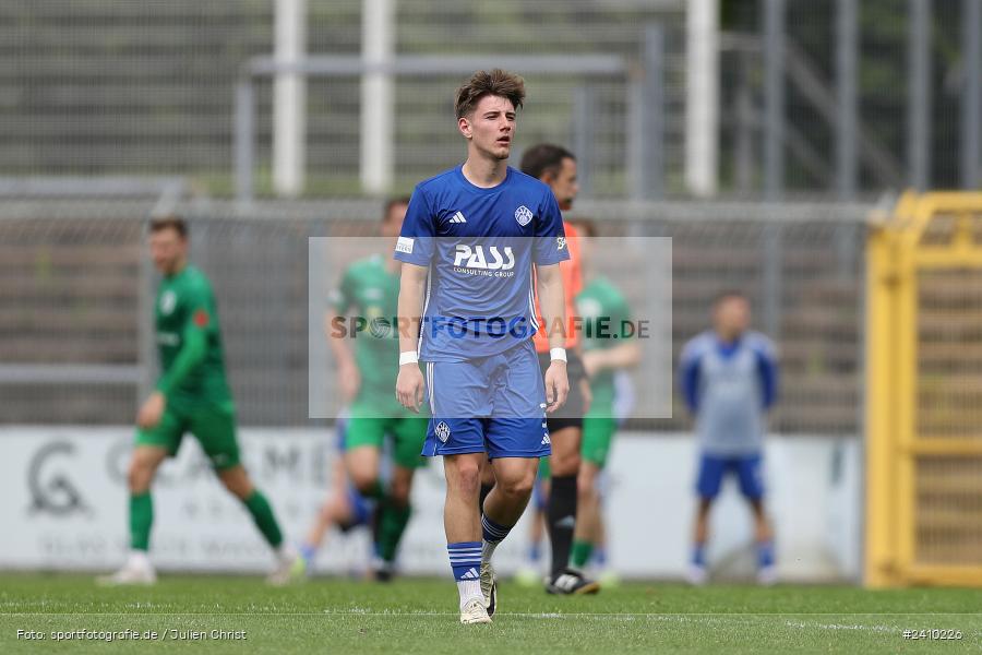 Stadion am Schönbusch, Aschaffenburg, 18.05.2024, sport, action, BFV, Fussball, Mai 2024, 34. Spieltag, Regionalliga Bayern, SVA, ANS, SpVgg Ansbach, SV Viktoria Aschaffenburg - Bild-ID: 2410226