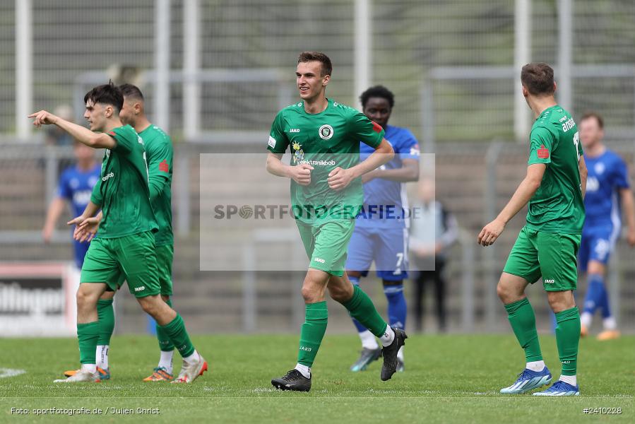 Stadion am Schönbusch, Aschaffenburg, 18.05.2024, sport, action, BFV, Fussball, Mai 2024, 34. Spieltag, Regionalliga Bayern, SVA, ANS, SpVgg Ansbach, SV Viktoria Aschaffenburg - Bild-ID: 2410228