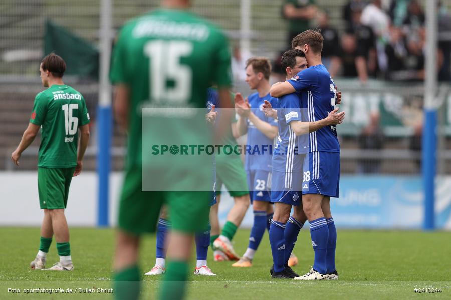 Stadion am Schönbusch, Aschaffenburg, 18.05.2024, sport, action, BFV, Fussball, Mai 2024, 34. Spieltag, Regionalliga Bayern, SVA, ANS, SpVgg Ansbach, SV Viktoria Aschaffenburg - Bild-ID: 2410244 Stadion am Schönbusch, Aschaffenburg, 18.05.2024, sport, action, BFV, Fussball, Mai 2024, 34. Spieltag, Regionalliga Bayern, SVA, ANS, SpVgg Ansbach, SV Viktoria Aschaffenburg - Bild-ID: 2410244