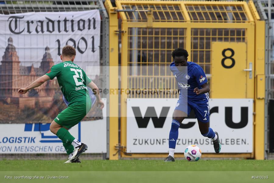 Stadion am Schönbusch, Aschaffenburg, 18.05.2024, sport, action, BFV, Fussball, Mai 2024, 34. Spieltag, Regionalliga Bayern, SVA, ANS, SpVgg Ansbach, SV Viktoria Aschaffenburg - Bild-ID: 2410263 Stadion am Schönbusch, Aschaffenburg, 18.05.2024, sport, action, BFV, Fussball, Mai 2024, 34. Spieltag, Regionalliga Bayern, SVA, ANS, SpVgg Ansbach, SV Viktoria Aschaffenburg - Bild-ID: 2410263
