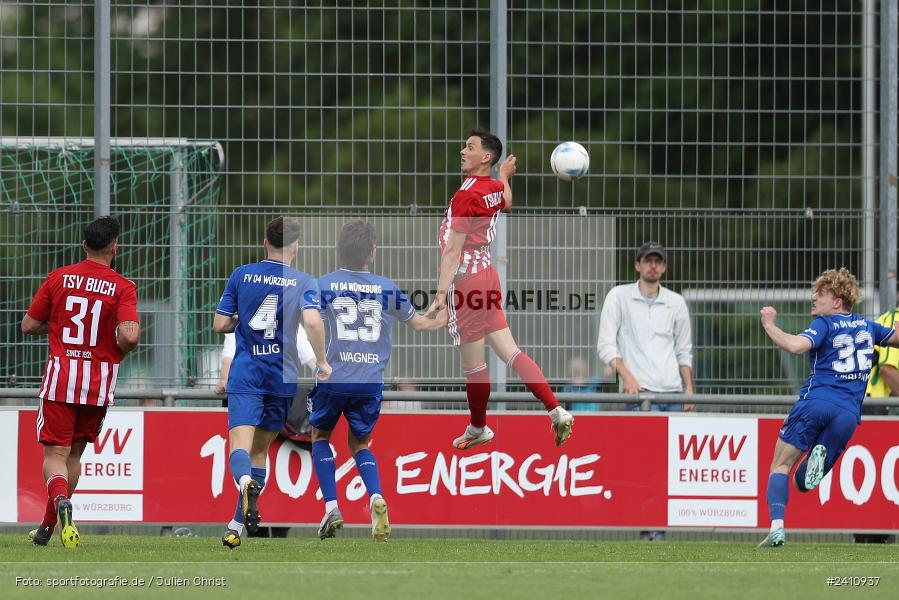 Sepp Endres Sportanlage, Würzburg, 25.05.2024, sport, action, BFV, Fussball, Mai 2024, Relegation Bayernliga Nord, TSV, WFV, TSV Buch, Würzburger FV 04 - Bild-ID: 2410937