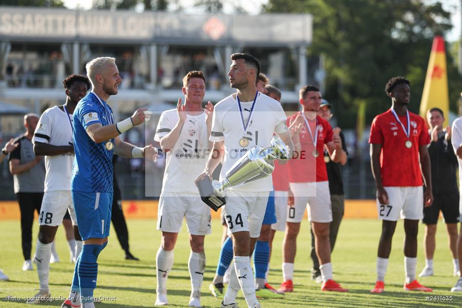 sport, action, Würzburg, Toto-Pokal Finale, Mai 2024, Landespokal-Finale, Fussball, Finaltag der Amateure 2024, Finaltag, FWK, FCI, FC Würzburger Kickers, FC Ingolstadt 04, BFV, AKON Arena, 25.05.2024 - Bild-ID: 2411635 sport, action, Würzburg, Toto-Pokal Finale, Mai 2024, Landespokal-Finale, Fussball, Finaltag der Amateure 2024, Finaltag, FWK, FCI, FC Würzburger Kickers, FC Ingolstadt 04, BFV, AKON Arena, 25.05.2024 - Bild-ID: 2411635