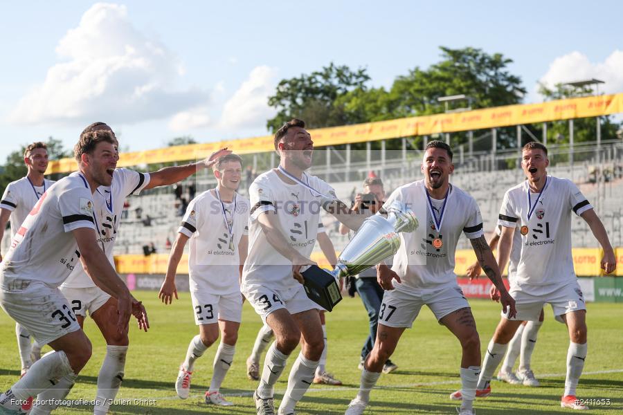 sport, action, Würzburg, Toto-Pokal Finale, Mai 2024, Landespokal-Finale, Fussball, Finaltag der Amateure 2024, Finaltag, FWK, FCI, FC Würzburger Kickers, FC Ingolstadt 04, BFV, AKON Arena, 25.05.2024 - Bild-ID: 2411653 sport, action, Würzburg, Toto-Pokal Finale, Mai 2024, Landespokal-Finale, Fussball, Finaltag der Amateure 2024, Finaltag, FWK, FCI, FC Würzburger Kickers, FC Ingolstadt 04, BFV, AKON Arena, 25.05.2024 - Bild-ID: 2411653