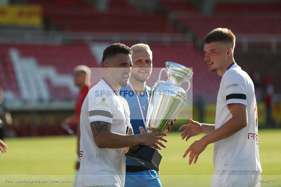 sport, action, Würzburg, Toto-Pokal Finale, Mai 2024, Landespokal-Finale, Fussball, Finaltag der Amateure 2024, Finaltag, FWK, FCI, FC Würzburger Kickers, FC Ingolstadt 04, BFV, AKON Arena, 25.05.2024 - Bild-ID: 2411737