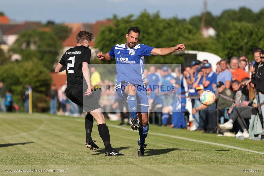 Sportgelände, Steinfeld, 28.05.2024, sport, action, BFV, Fussball, Relegation, Relegation Kreisliga Würzburg 4, TSV, SVS, TSV Duttenbrunn, SV Sendelbach-Steinbach - Bild-ID: 2412000