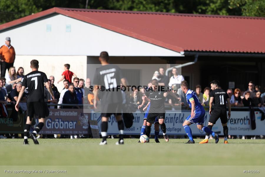 Sportgelände, Steinfeld, 28.05.2024, sport, action, BFV, Fussball, Relegation, Relegation Kreisliga Würzburg 4, TSV, SVS, TSV Duttenbrunn, SV Sendelbach-Steinbach - Bild-ID: 2412006