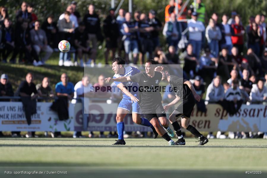 Sportgelände, Steinfeld, 28.05.2024, sport, action, BFV, Fussball, Relegation, Relegation Kreisliga Würzburg 4, TSV, SVS, TSV Duttenbrunn, SV Sendelbach-Steinbach - Bild-ID: 2412023