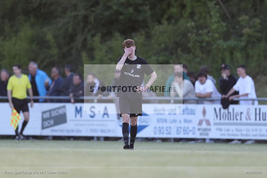 Sportgelände, Steinfeld, 28.05.2024, sport, action, BFV, Fussball, Relegation, Relegation Kreisliga Würzburg 4, TSV, SVS, TSV Duttenbrunn, SV Sendelbach-Steinbach - Bild-ID: 2412095