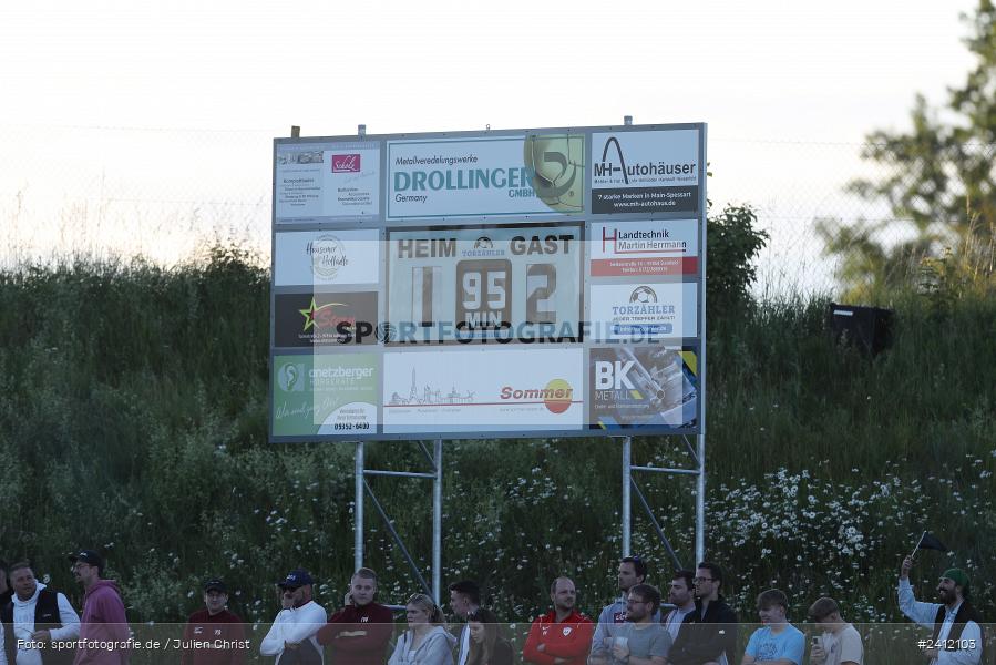 Sportgelände, Steinfeld, 28.05.2024, sport, action, BFV, Fussball, Relegation, Relegation Kreisliga Würzburg 4, TSV, SVS, TSV Duttenbrunn, SV Sendelbach-Steinbach - Bild-ID: 2412103