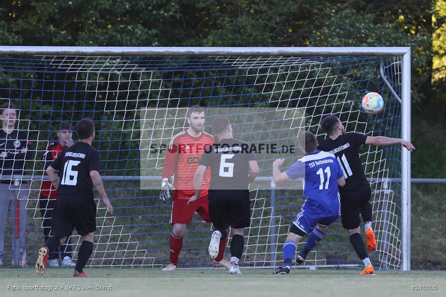 Sportgelände, Steinfeld, 28.05.2024, sport, action, BFV, Fussball, Relegation, Relegation Kreisliga Würzburg 4, TSV, SVS, TSV Duttenbrunn, SV Sendelbach-Steinbach - Bild-ID: 2412105