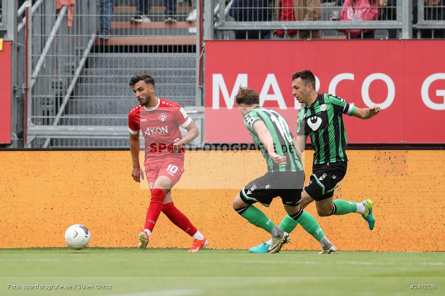 AKON Arena, Würzburg, 29.05.2024, sport, action, DFB, Fussball, Relegation, Relegation zur 3. Liga, H96, FWK, Hannover 96 II, FC Würzburger Kickers - Bild-ID: 2412128 AKON Arena, Würzburg, 29.05.2024, sport, action, DFB, Fussball, Relegation, Relegation zur 3. Liga, H96, FWK, Hannover 96 II, FC Würzburger Kickers - Bild-ID: 2412128