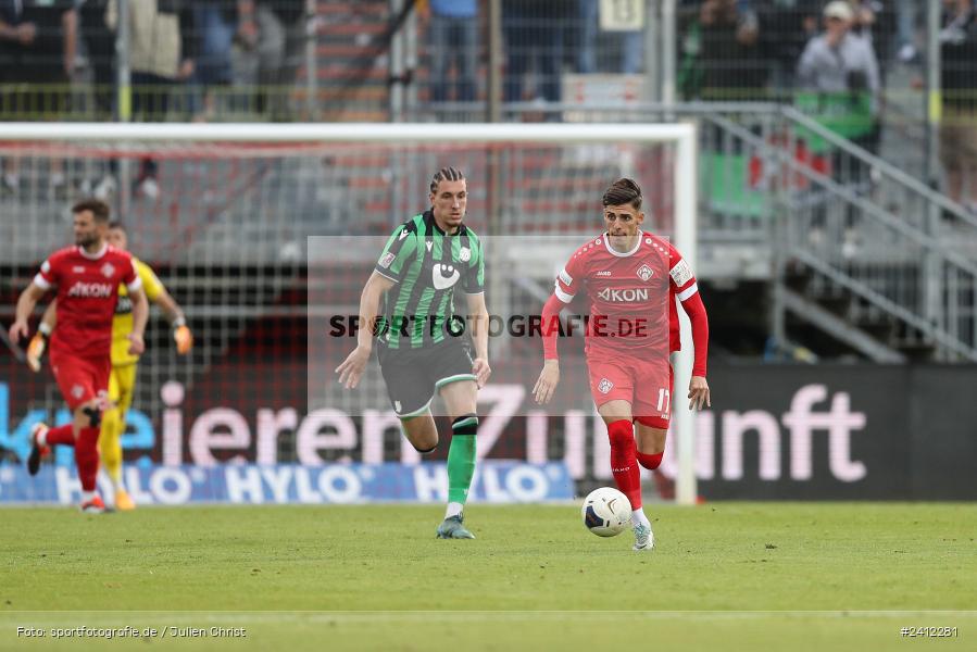 AKON Arena, Würzburg, 29.05.2024, sport, action, DFB, Fussball, Relegation, Relegation zur 3. Liga, H96, FWK, Hannover 96 II, FC Würzburger Kickers - Bild-ID: 2412281