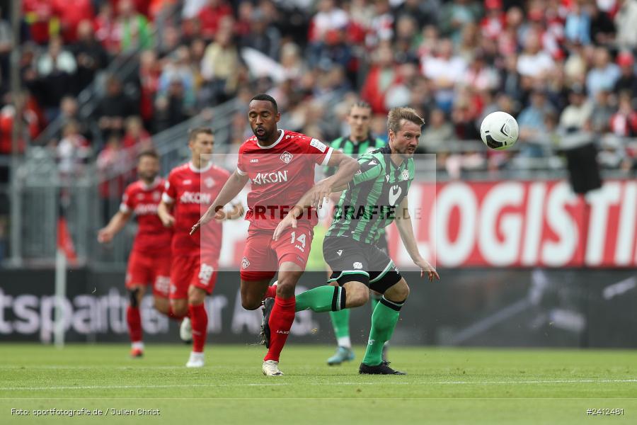 AKON Arena, Würzburg, 29.05.2024, sport, action, DFB, Fussball, Relegation, Relegation zur 3. Liga, H96, FWK, Hannover 96 II, FC Würzburger Kickers - Bild-ID: 2412481