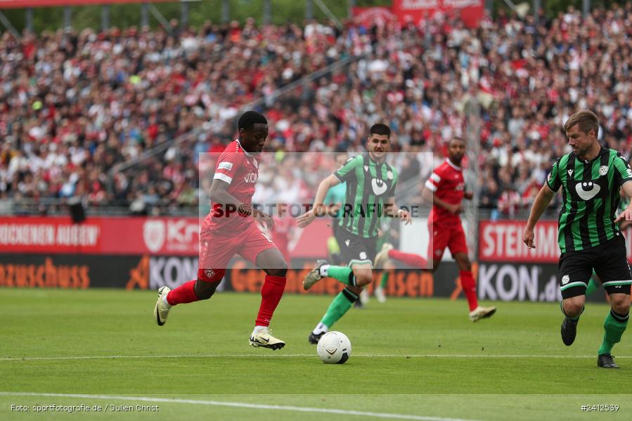 AKON Arena, Würzburg, 29.05.2024, sport, action, DFB, Fussball, Relegation, Relegation zur 3. Liga, H96, FWK, Hannover 96 II, FC Würzburger Kickers - Bild-ID: 2412539
