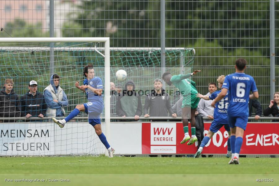 sport, action, Würzburger FV 04, Würzburg, WFV, TSV Großbardorf, TSV, Sepp Endres Sportanlage, Relegation, Landesliga Nordwest, Fussball, Bayernliga Nord, BFV, 01.06.2024 - Bild-ID: 2413563