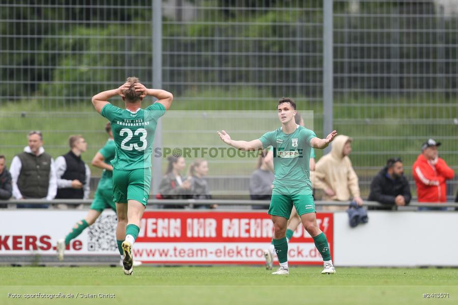 sport, action, Würzburger FV 04, Würzburg, WFV, TSV Großbardorf, TSV, Sepp Endres Sportanlage, Relegation, Landesliga Nordwest, Fussball, Bayernliga Nord, BFV, 01.06.2024 - Bild-ID: 2413571