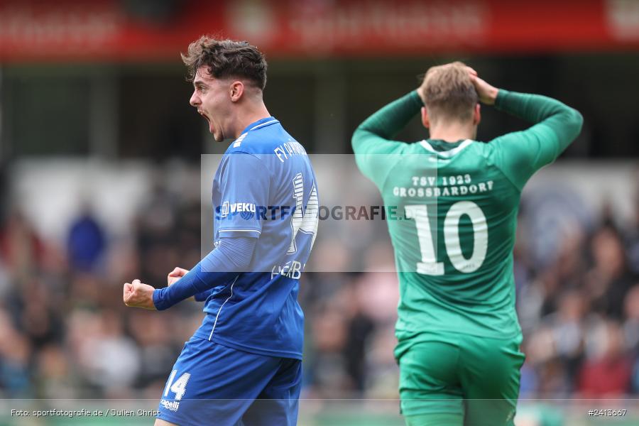 sport, action, Würzburger FV 04, Würzburg, WFV, TSV Großbardorf, TSV, Sepp Endres Sportanlage, Relegation, Landesliga Nordwest, Fussball, Bayernliga Nord, BFV, 01.06.2024 - Bild-ID: 2413667