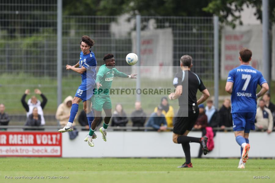 sport, action, Würzburger FV 04, Würzburg, WFV, TSV Großbardorf, TSV, Sepp Endres Sportanlage, Relegation, Landesliga Nordwest, Fussball, Bayernliga Nord, BFV, 01.06.2024 - Bild-ID: 2413676